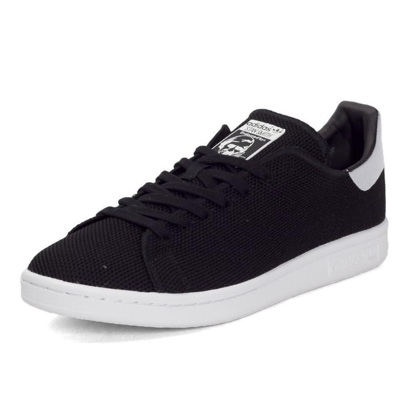 adidas阿迪三叶2017年新款中性STANSMITH系列休闲鞋BB0066 1号黑色/1号黑色/亮白 36.5码
