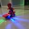 抖音同款电动蜘蛛侠汪汪队机器人自动翻滚光音乐滑板车 蜘蛛侠滑板车送电池