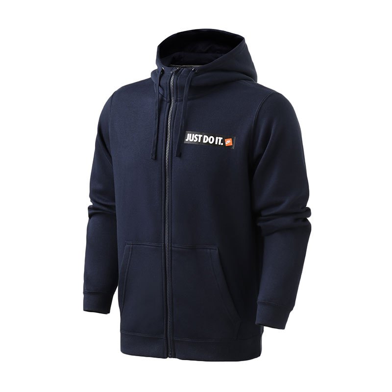 NIKE耐克男装夹克连帽时尚针织休闲开衫运动服928704 S 928704-451黑曜石色