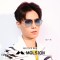 陌森胡一天同款2018年男女款新款蛤蟆镜驾驶太阳镜墨镜MS7020 镜框：金色镜腿：金色黑色B60