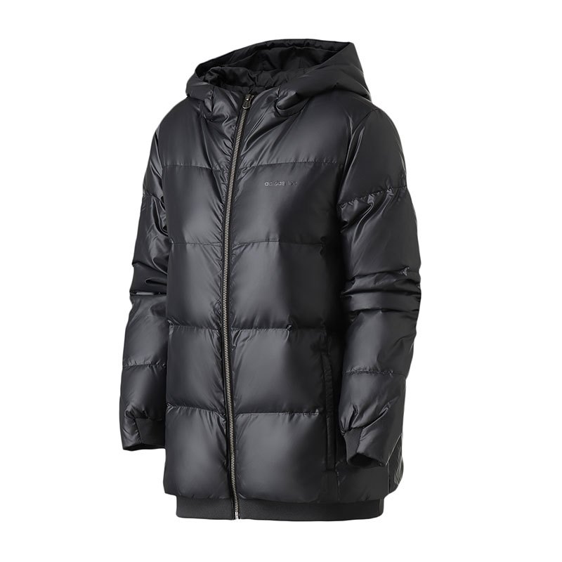 adidas阿迪达斯NEO女装运动休闲羽绒服DM2040 S DM2040黑色
