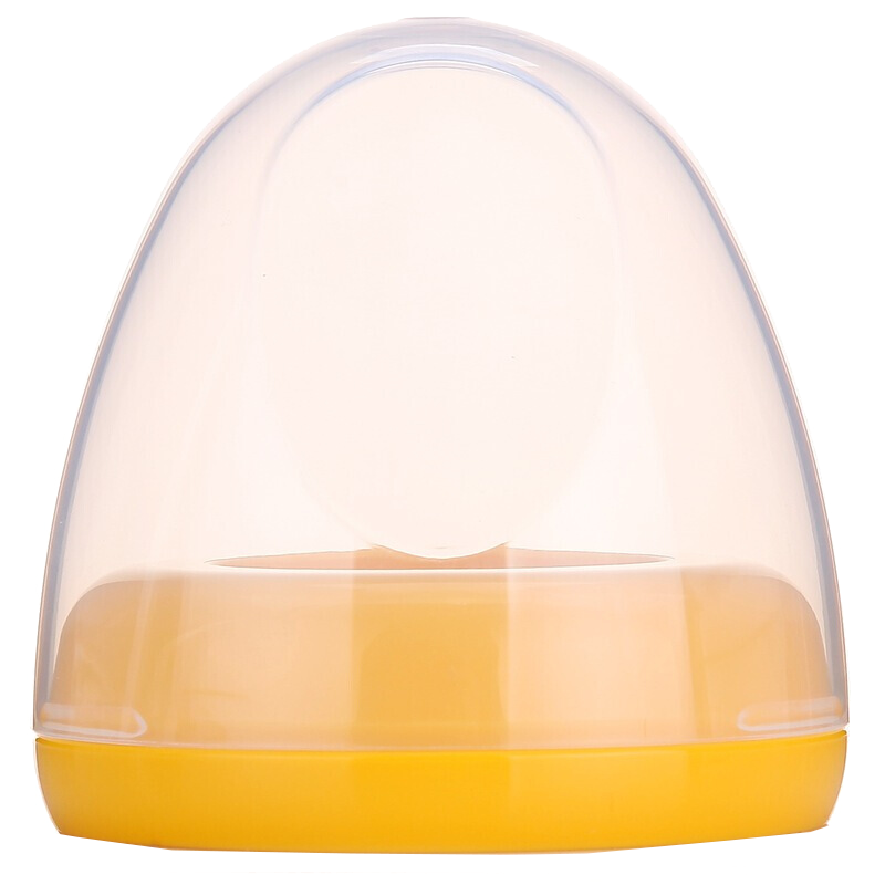 贝亲宽口径奶瓶配件中盖帽组旋转瓶盖奶瓶帽盖宝宝用品单个装BA62 黄色