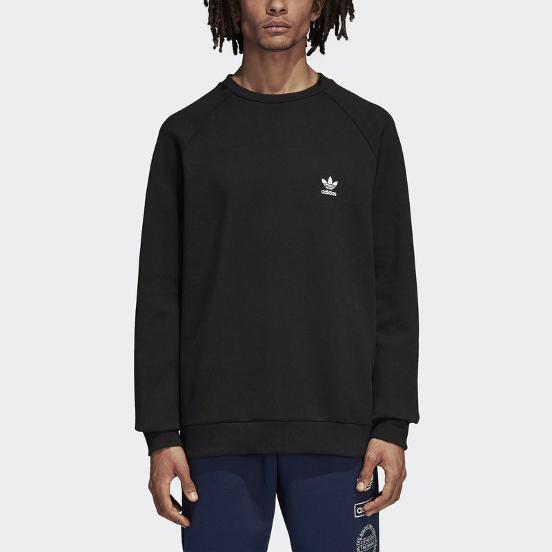 adidas阿迪达斯三叶草运动服秋冬季新款男装休闲长袖卫衣DP8576 XXL DP8576黑