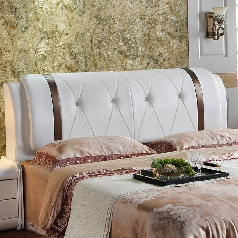 欧式床头板软艺卧室双人床靠背板简约现代床头定制1.8米包邮 1800mm*2000mm_A011
