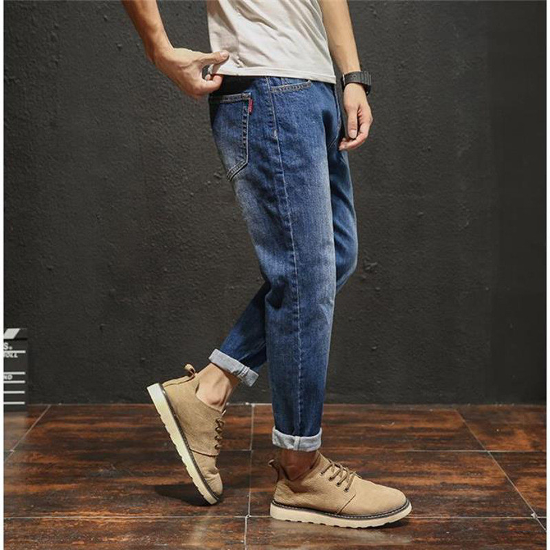 绅士空间2021春季弹力牛仔裤男装韩版长裤大码男士牛仔裤修身牛仔直筒裤男SS.8007 SS.8007黑色 33