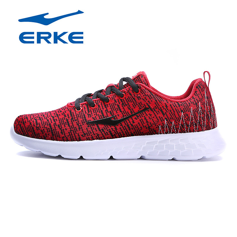 【热销爆款】鸿星尔克（ERKE）2018运动鞋简约男款跑步鞋休闲舒适跑鞋男鞋11118114048 大红 41码