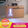 中式收银台复古吧台桌理发水果店超市美容院柜台仿古简约现代烤漆_641_845 白色_100x60x100cm