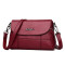 中年女包妈妈包2018新款时尚小包包百搭女士单肩包斜挎包软皮背包_13 酒红色（8883）