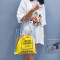 透明大包包女2018夏季新款手提单肩包果冻包仙女韩版大容量托特包_8 黄色
