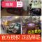 宿巢欧式沙服装店单人双人三人复古美式皮艺电脑出租房咖啡厅沙椅_2 黑色油蜡皮打钉印字