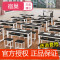 宿巢学校培训班课桌椅书法桌中小学生彩色单双人桌凳辅导班美术课桌_1 100*60*74