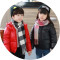 儿童围巾女童秋冬男童加厚保暖格子流苏韩版幼儿围脖宝宝围巾简约小清新婴童围巾 3岁以上男女儿童-可亲子 纯色中国红