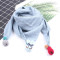 儿童围巾春秋冬季薄款韩版男童可爱女围脖宝宝婴儿小孩三角巾简约小清新婴童围巾 1-10岁 蓝色