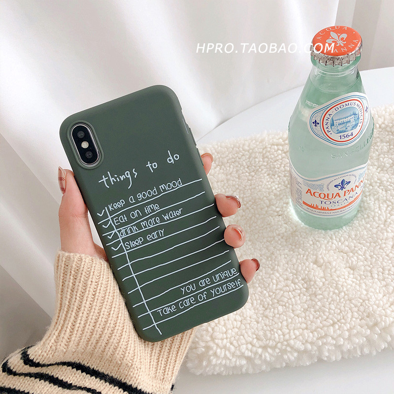 便利贴软壳8plus苹果x手机壳XSMax/XR/iPhoneX/7p/6女iphone 6plus/6splus