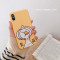 可爱卡通6s苹果x手机壳XSMax/XR/iPhoneX/8plus/7p女款iphon_13 6/6s黄底
