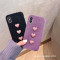 毛呢爱心6s苹果x手机壳XSMax/XR/iPhoneX/8plus/7p女款iphon_1 7plus/8plus紫色