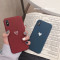 简约爱心6s苹果x手机壳XSMax/XR/iPhoneX/8plus/7p女款iphon_5 iPhone7/8蓝色