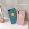 笑脸6s苹果x手机壳XSMax/XR/iPhoneX/8plus/7p女款iphone6 7plus/8plus蓝底