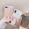 美少女猫咪XSMax/XR苹果X手机壳iPhoneX/6s/7p/8Plus女款ipho 6/6s粉底