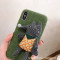 韩风立体布艺小狐狸公仔6splus苹果x手机壳iPhone7/8plus棉麻软壳_1 6/6s芥末黄棉麻小狐狸