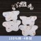 婴儿口水巾360度可旋转纯棉围嘴口水兜防水宝宝防吐奶围兜饭兜 【100%棉款】【单向导湿技术】【4条装】