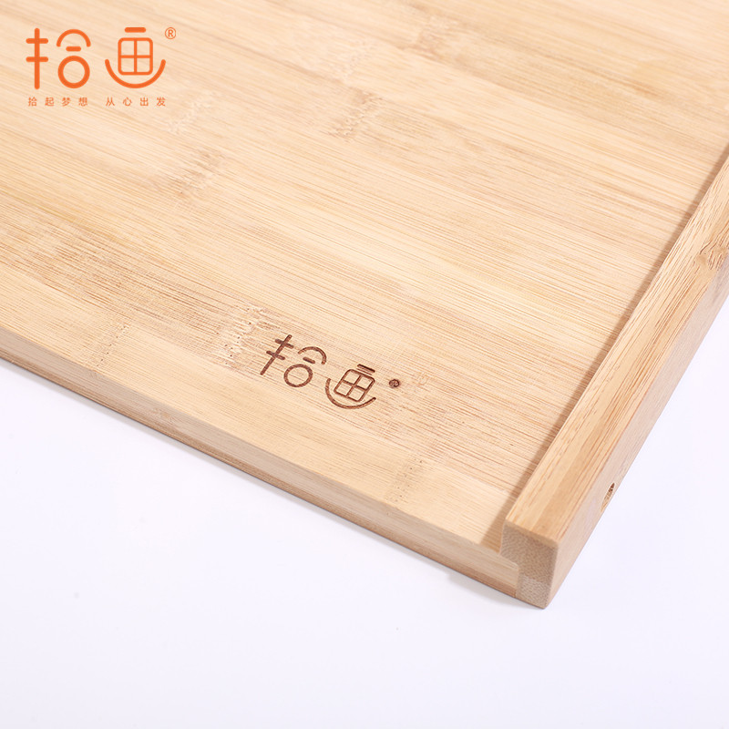 拾画 擀面板 砧板 菜板 案板 饺子板SZ-6130（56*33*1.5cm)送28cm擀面杖