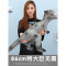 ?超大号仿真软胶恐龙玩具霸王龙模型套装儿童动物3-6岁男孩玩具_1 超大号【A三角龙】带叫声