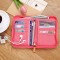 护照包机票护照夹可爱保护套旅行收纳包出国多功能袋包_7 中号玫粉