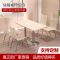 肯德基快餐桌椅组合汉堡店奶茶面馆饭店小吃店桌椅 4人位笑脸椅_605_861 联系客服改价