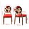 欧式复古做旧椅简约美甲椅靠背椅铁艺椅子西餐厅咖啡厅奶茶店桌椅_54_235 褐色_烟嘴海军狗