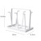 包邮北欧简约铁艺咖啡杯沥水杯架 玻璃杯收纳架 菜板收纳架砧板架_345_390 白色杯架（磨砂）