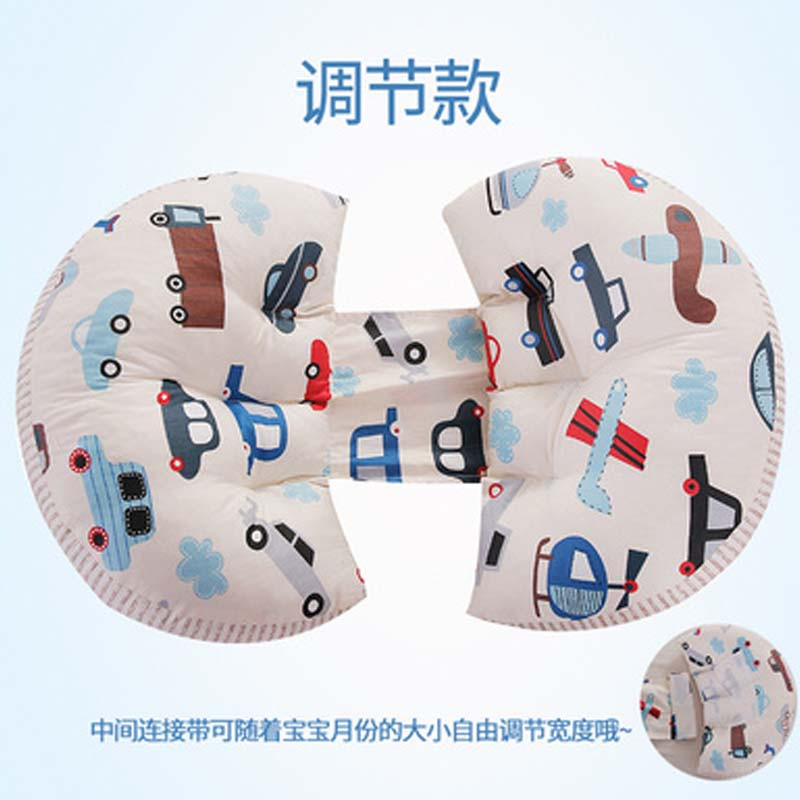 怀孕孕妇枕头护腰侧睡枕多功能托腹U型枕怀孕期睡觉用品抱枕简约清新孕妇护腰枕 【中间连接带可调节】小汽车