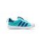 adidas阿迪达斯三叶草童2018新款男婴童0-4岁一脚蹬运动休闲鞋B75621 B75621高光浅水蓝+神秘墨水蓝+亮白 31.5码/适合脚长190mm