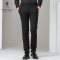 清仓特卖/与狼共舞男装休闲裤秋冬保暖青年商务修身纯色长裤Z_1 29/74A 001黑色