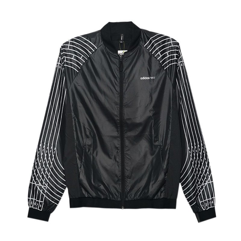 ADIDAS阿迪达斯NEO防风服2018秋季新款男子立领夹克外套DM2188 S DM2188