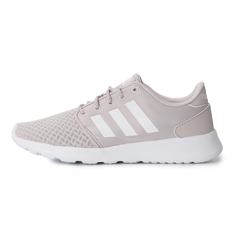 ADIDAS阿迪达斯2018QTRACER春季女子运动舒适休闲跑步鞋B43758 冰晶紫/亮白/烟灰 36.5