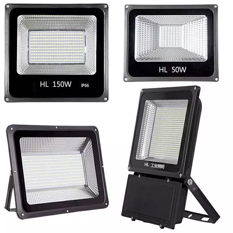 doxa灯饰广告灯车间工厂房路灯LED投光灯100W200W户外防水射灯室外照明J 400瓦-豪华工程款买一送一-白光