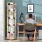 旋转书架简易学生小书架儿童创意书柜书架落地置物架简约现代CD架_912_443 A4五层白+黑