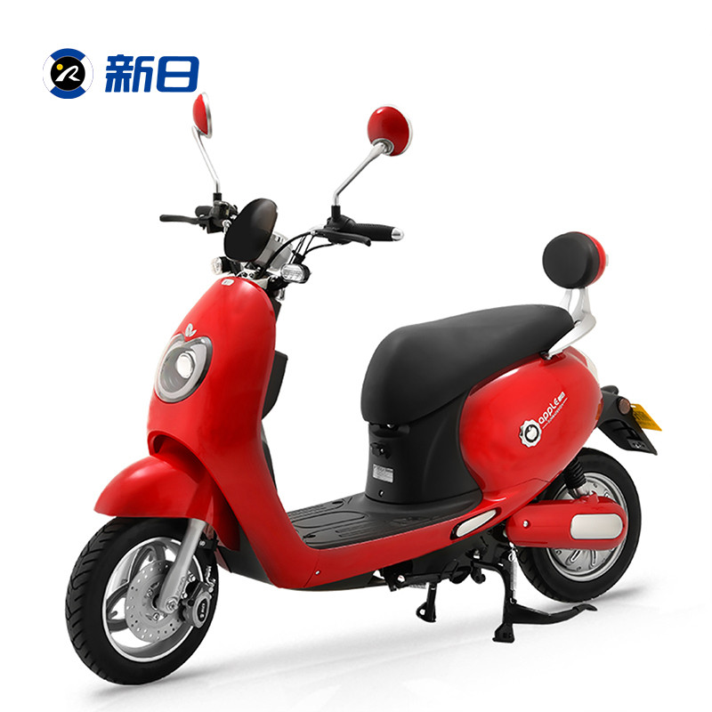 新日（Sunra） 电动车 电动代步车电瓶车踏板车豪华运动款 苹果 48V 海棠红