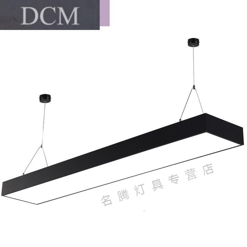 鸿拓（DCM）灯饰办公室灯led简约现代长条灯写字楼工作室工程铝材灯灯具_5_9 银1200x200配LED