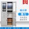 办公铁皮文件柜矮柜资料柜家用书柜档案柜阳台储物柜工具柜玻璃_847_787 图十七_拆装咖色对开文件柜_0.5mm