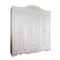 白色简约现代经济型三四五衣柜实木质板式卧室六欧式衣橱 主衣柜+顶柜