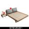 北欧全实木现代简约小户型1.5m1.8米双人婚床日式主卧家具 实木床+床头柜*1