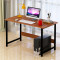 古达电脑桌台式家用办公桌子卧室书桌简约现代写字桌学生学习桌经济型 120古檀木色+黑架