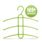 法耐(FANAI)多层晾衣架 鱼骨型塑料防滑衣架挂彩色无痕挂衣架衣撑衣挂 绿色