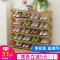 鞋架多层简易家用省空间口小鞋柜经济型多功能防尘宿舍实木架子_337_612 六层80【免安装】