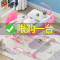 儿童学习桌小学生书桌可升降男女小孩写字桌椅套装课桌椅组合家用_899_488 T8粉护眼版【手摇升降】