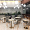 北欧大理石餐桌小圆桌轻奢休闲桌洽谈桌现代简约咖啡店餐桌椅组合_342_501 甲壳虫餐椅：粉红色