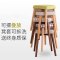 实木小凳子创意客厅餐椅凳方凳布艺梳妆凳时尚化妆凳板凳家用凳_418_836 原木色_蓝色
