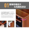 多功能电脑台式书桌带书架的一米单人省空间家用办公卧室组合组装_937_33 1米双抽屉古橡木色